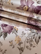 Laura Ashley Wallpaper Peony Garden Amethyst x 6 Rolls price per roll 