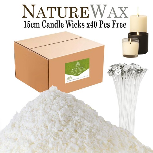 100 pure soy - wax, wicks