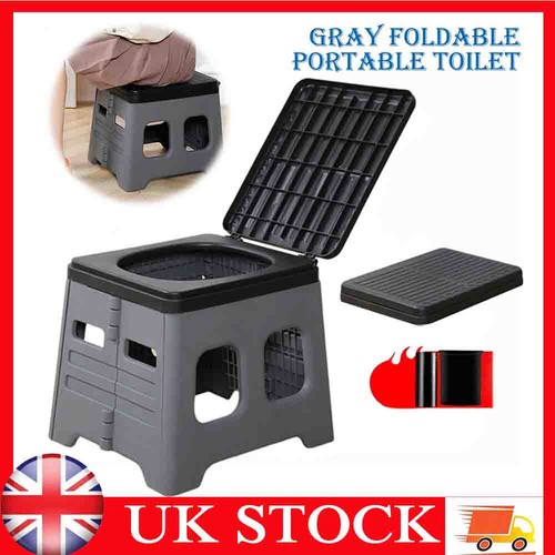 Folding camping toilet compact - folding,