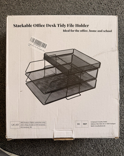 Stackable large black metal - stackable,
