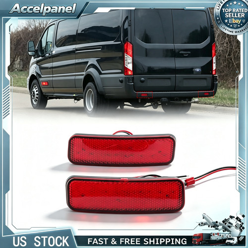 Led rear bumper reflector - 2x,