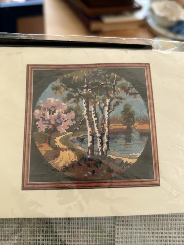 Country scene trees lake - country,