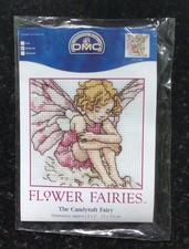 DMC Flower Fairies  Cross Stitch Kit The Candy Tuft Fairy Small 3x3” New Sealed