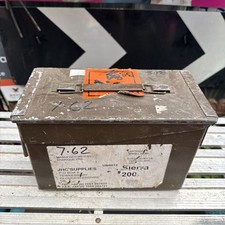 Genuine British Army Military Surplus Ammo Box 50 Cal 7.62 Ammunition Storage VG