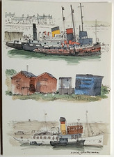 Maryport David Gentleman Art Postcard - unused