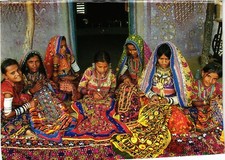 CPM Gujarat Kutch Intricate mirror work embroidery INDIA (1182798)