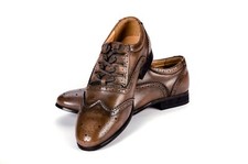 Gents Antique Tan Day Brogues