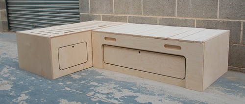 Shape seat campervan bed - l-shape,