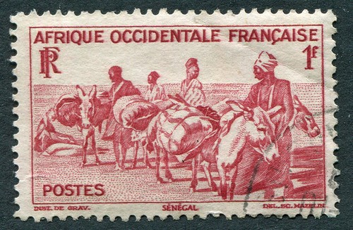 French west africa 1947 1f - africa,