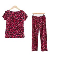 Avon Ladies Red Hearts Pyjamas