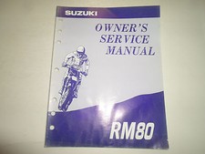 Suzuki RM80 Owners Service