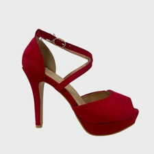 Womens Strappy Platform Sandals Peep Toe Ladies Stiletto High Heel Shoes UK 3-8