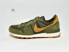 Nike Internationalist ID Waffle Premium Leather Suede Olive Green Gum UK Size 9