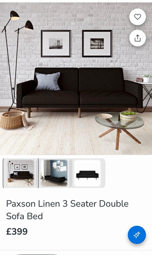 Dunelm sofa bed - sofa,
