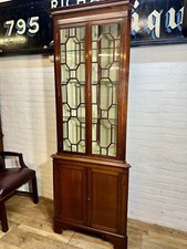 Antique Solid Mahogany Corner Cabinet . Free Delivery Available