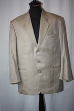 Vtg Bernard Gross Holland Sherry beige sports jacket blazer size L mod revival
