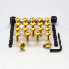 Aluminum Fairing Screw Kit RS250 Extrema 94-97 Gold