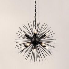 Matte Black Retro Chandelier