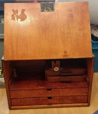 Vintage Wooden Medicine Cabinet With Handle - Retro - Preowned