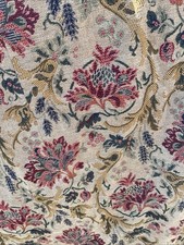 Vintage Tapestry Curtain Country Cottage French Chateau Lined Stunning fabric 