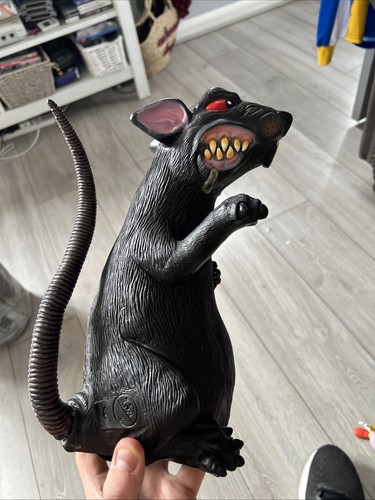 Vintage halloween prop rat - halloween,