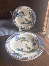 Vintage Woods Ware Bowls Manchu Large Crane Pasta Cereal Dessert