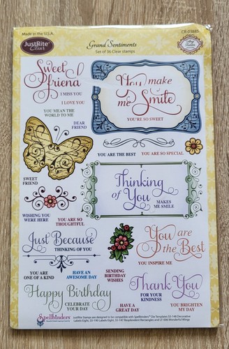 Justrite clear stamps set - stamps,