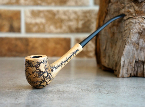 Wooden smoking pipe - wooden,
