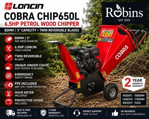 Cobra chip650 wood chipper - cobra,