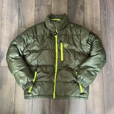 Airwalk Green Puffer Jacket – Warm Winter Coat Y2K Skater Streetwear – Size L