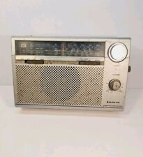Vintage Silver Colored RP880 SANYO Portable Radio - 4-Band - AM(MW)-LW-FM-SW