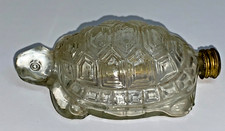 VINTAGE TORTOISE FIGURAL PERFUME/EAU DE COLOGNE  BOTTLE