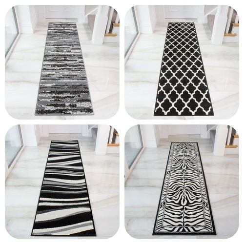 Long black white hallway - long,