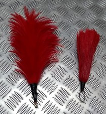 Red Hackles Plumes British Army Issue Horse Hair and Feather Type 1 of Each