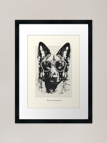 King shepherd digital sketch - king,