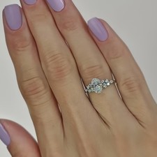 Bridal Oval Cut Diamond Ring