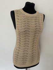 Gold Metallic Sleevless