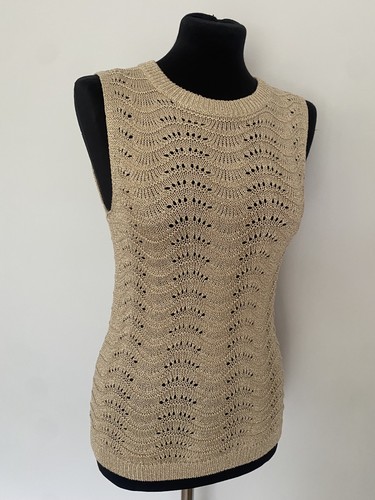 Gold metallic sleevless - gold,