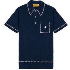 Gabicci Vintage Routledge Polo Shirt - Navy