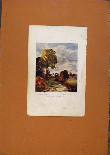 Original old antique print - antique,