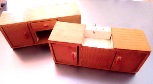 Dolls house furniture sink - house,