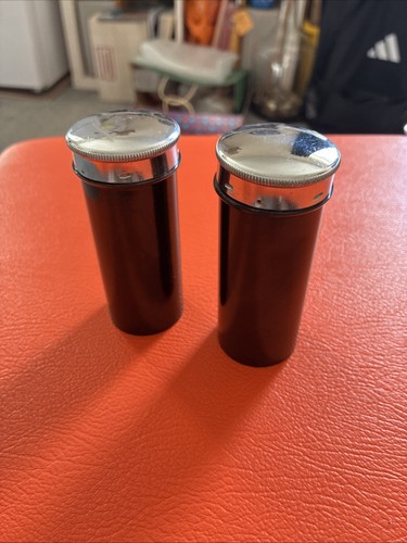 Bakelite travel grooming pots - bakelite,