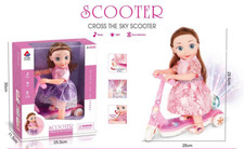 Unique Eyes Doll 25cm Scooter