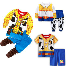 Kids Girls Boys Toys Story Woody Jessie Buzz Pyjamas Nightwear Pjs Set Costume