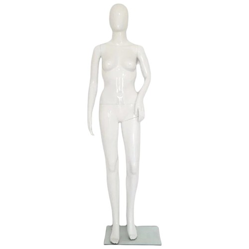 White gloss female - white, head