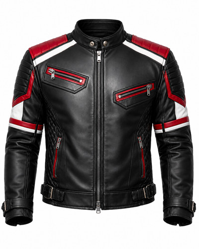Men black genuine leather - black,