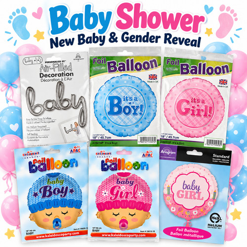 Baby shower foil balloons new - shower,