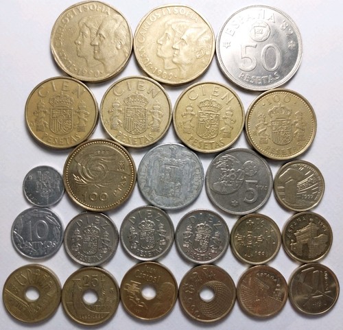 Spain coin collection bulk - collection, job