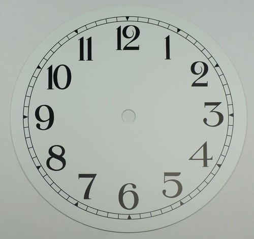New white clock - white,