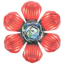 Metal flower wall art - metal,